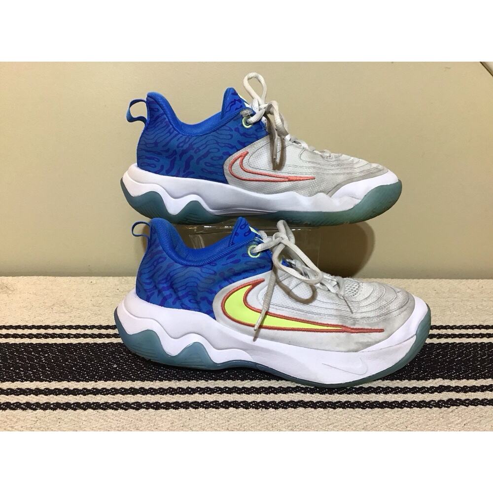 Nike Giannis Immortality 4 SE Blue Light Lemon Twist Size 5Y HF1181-100